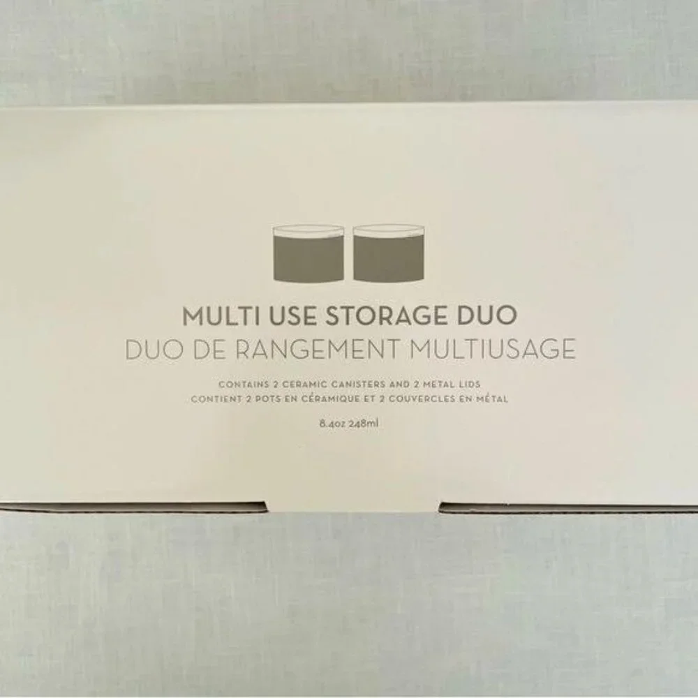 Gallerie Multi Use Ceramic Storage Duo Food Safe Stainless Steel Lid